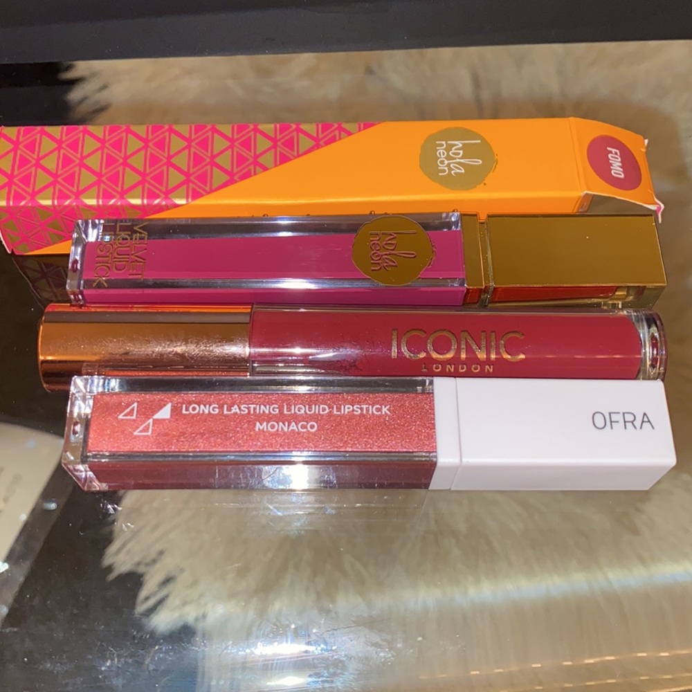 3 lip products!💄 metallic, glossy.